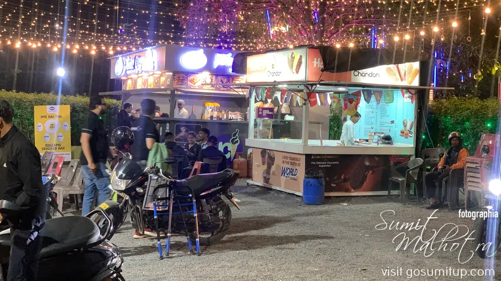 Dessert kiosks at chandan egg center surat