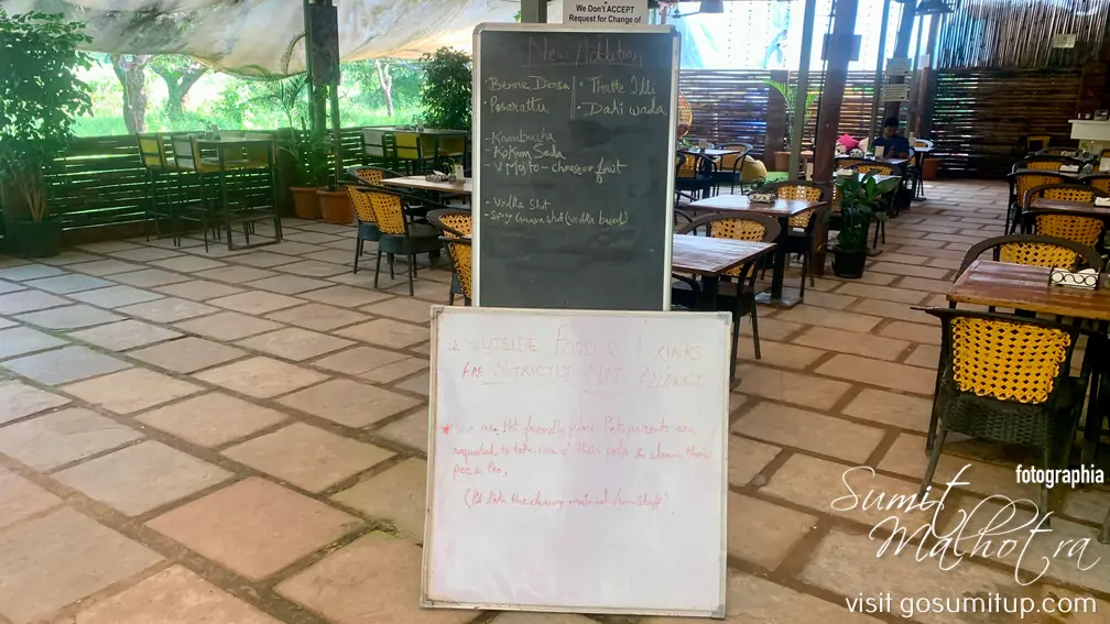 Specials of the day - beyond dosa morjim