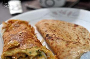 Bottle Masala Omelette (East Indian) - Beyond Fragrant 2 Serve East Indian Bottle Masala Omelette hot with paranthas