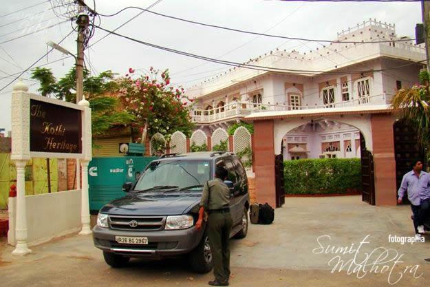 The Kothi Heritage The Kothi Heritage, Jodhpur. Remember Jodhpur sleeps early, wakes up late and is not really friendly towards non-vegetarians.