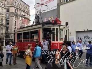 Tram at istiklal street, istanbul