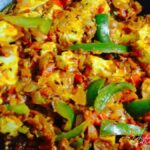 Kadai Paneer or Cottage Cheese with Capsicum is ready