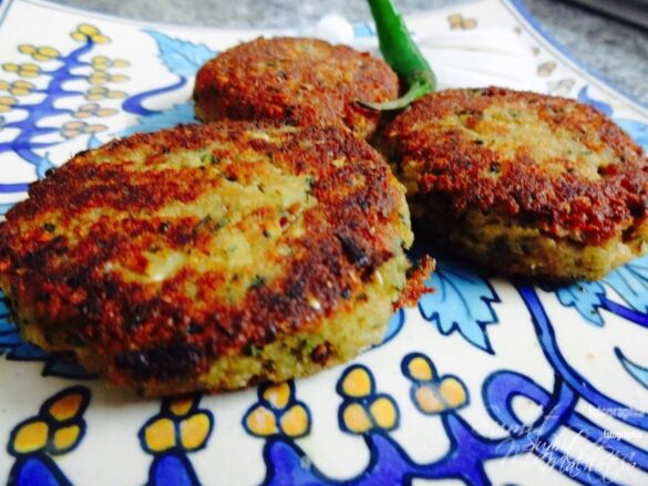 Delicious mutton shami kabab are ready