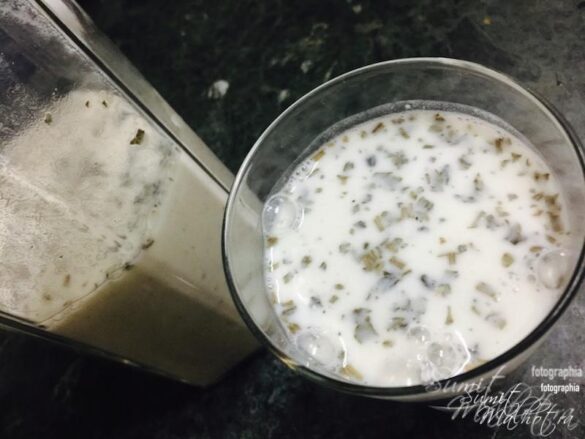 Chaach, chaas or buttermilk indian style is ready. Chaach recipe