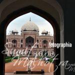 Humayun’s Tomb seen through the arched gateway
