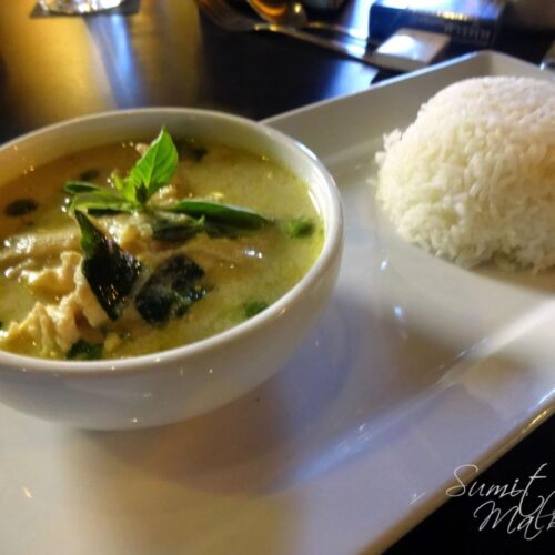 Thai Chicken in Green Curry & Rice - Chiang Mai The Coffee Club