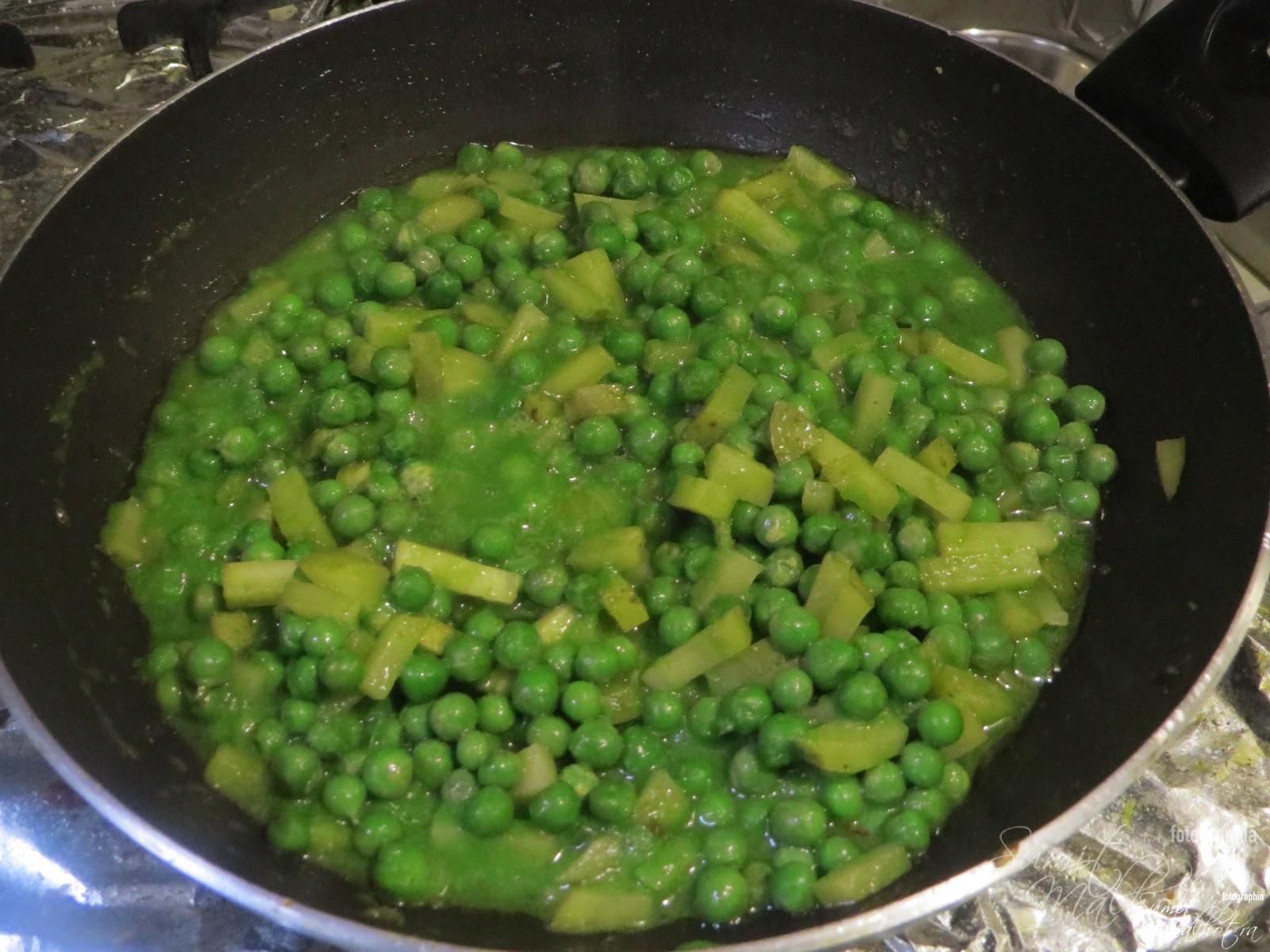 Add water, mix it and cover it to let cook further. Stir in between and cook till potato and peas are soft or mushy.