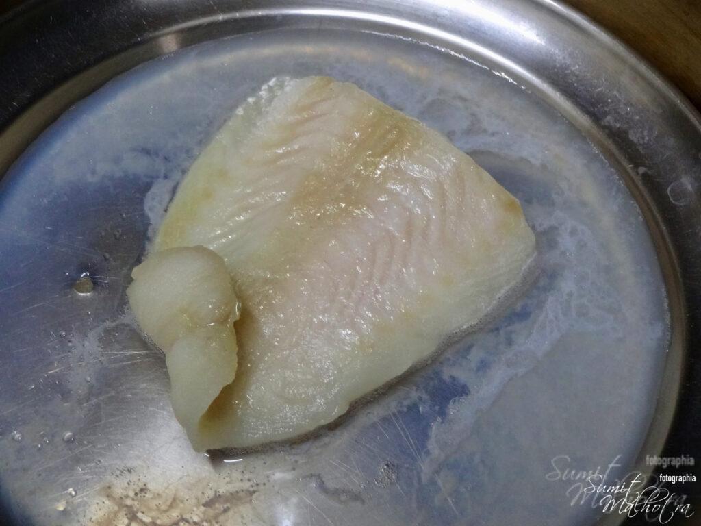 Steamed Basa Fish in Bamboo Steamer