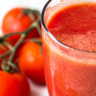 Apple cucumber cherry tomato juice recipe | summer cooling