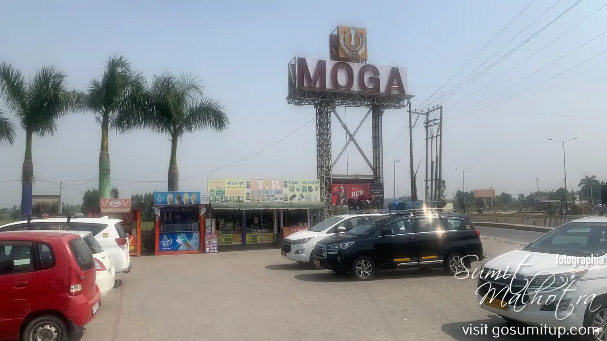 Moga dhaba signage on nh 24 - where to stop