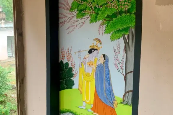 New paintings of radha krishan at the guler palace