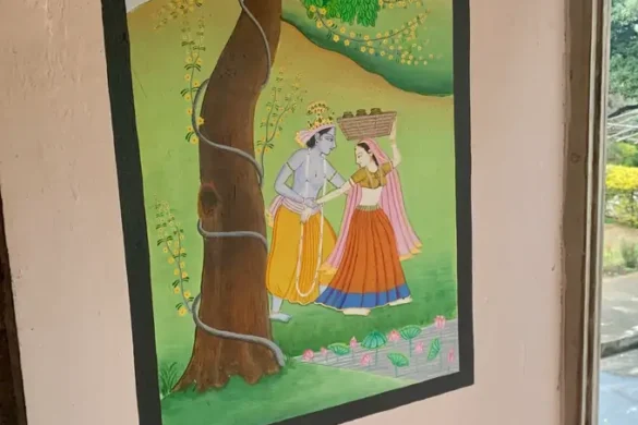 Radha krishan painting - the guler palace