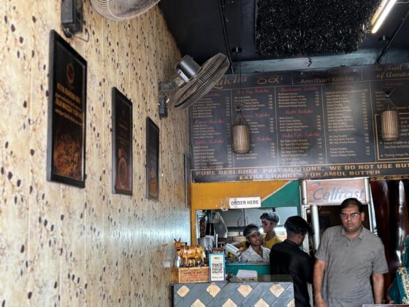 Kulcha theka vip road zirakpur - menu display