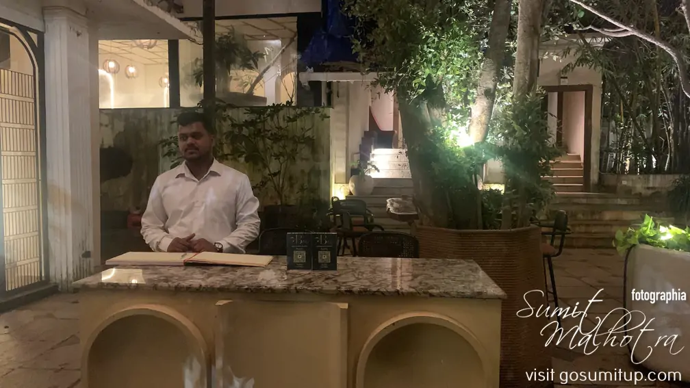 Chic pre launch party of ber, anjuna-mapusa road, goa Manned welcome desk at ber anjuna