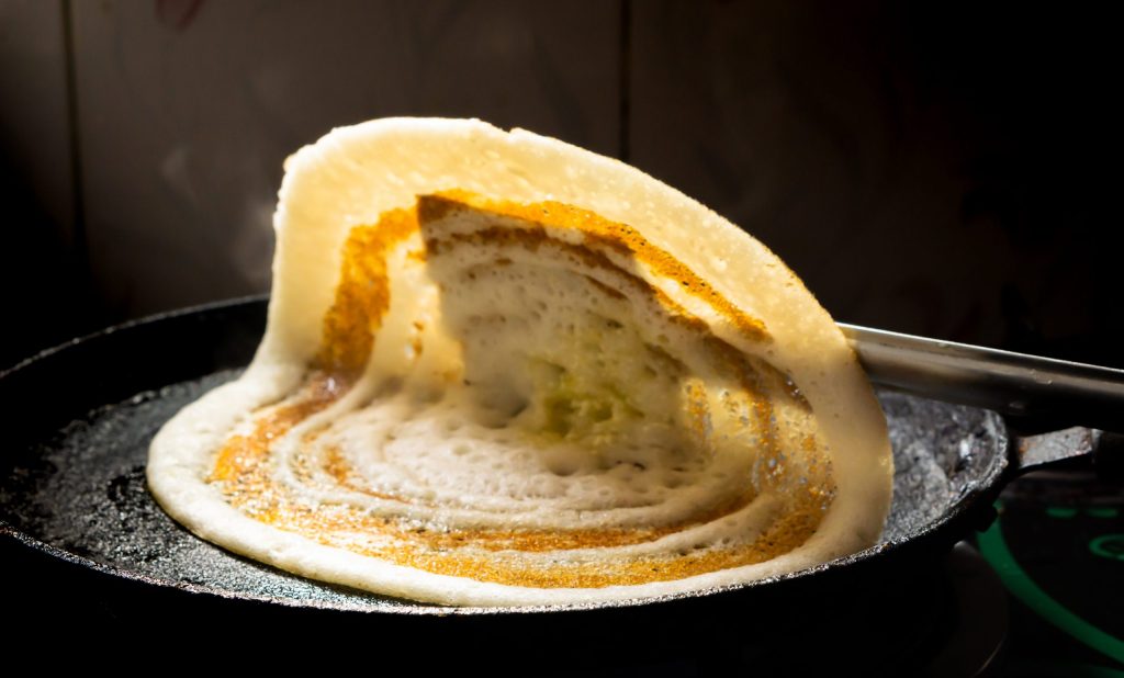 Dosa on a griddle