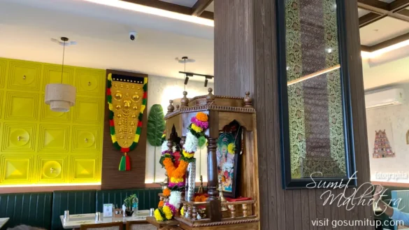 Interiors of shree gomateshwara bhavan vapi