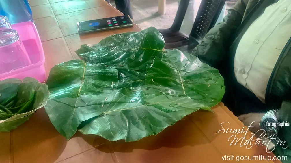 Sal leaf pattal at meat bhat hazaribagh Sal leaf pattal at meat bhat hazaribagh