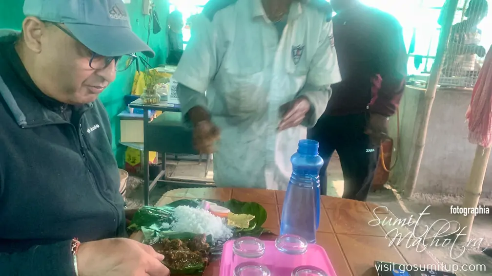 Sujit with his plate at meat bhat hazaribagh Sujit with his plate at meat bhat hazaribagh