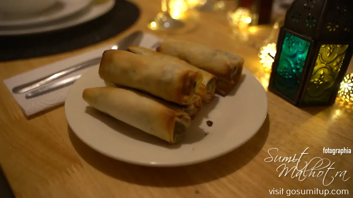 Algerian fried bourek