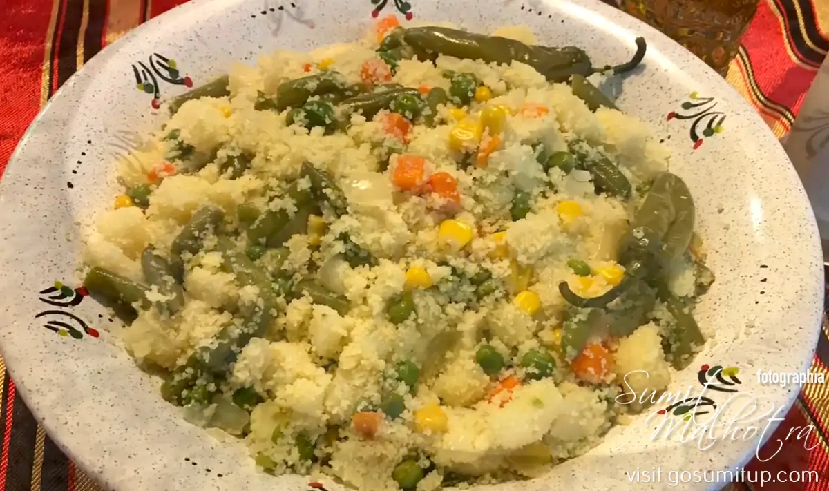 Algerian vegetarian couscous Algerian vegetarian couscous