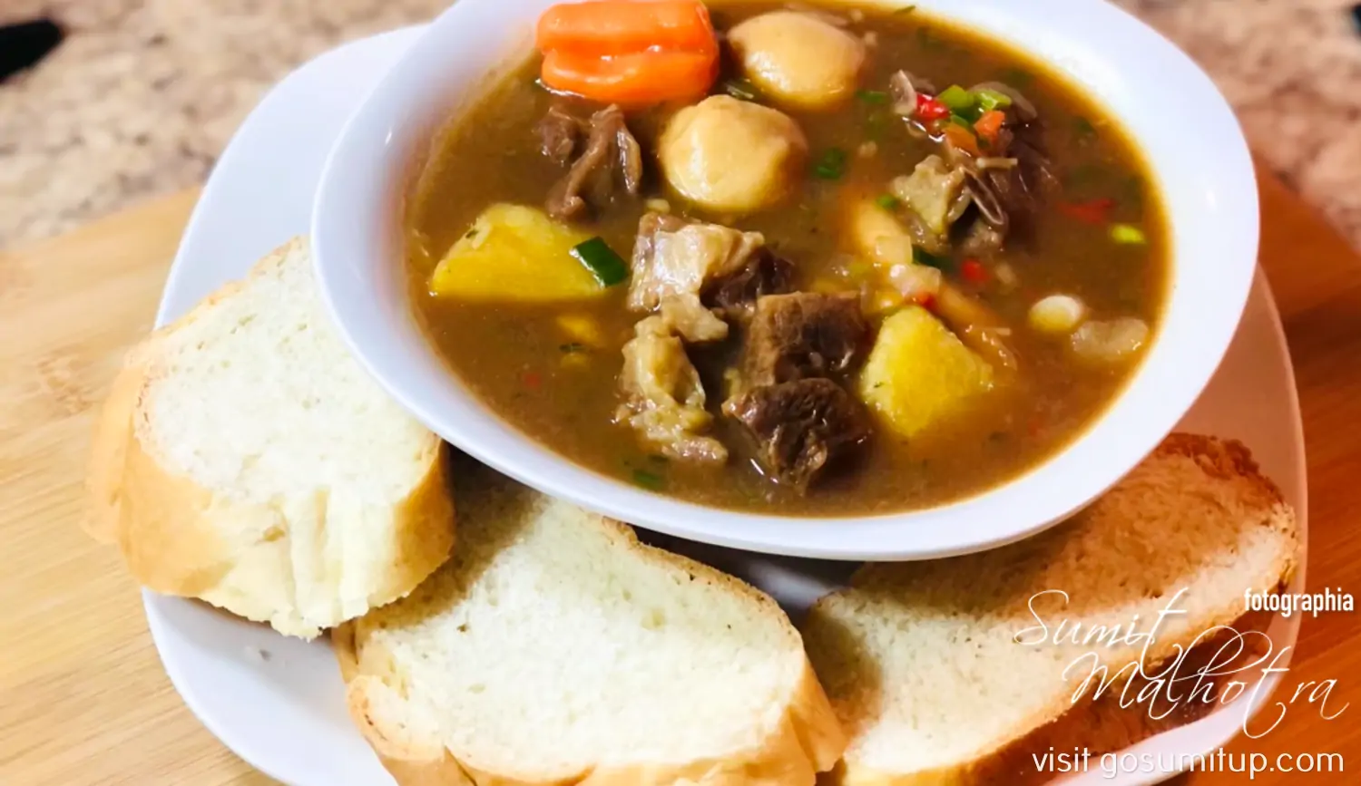Antiguan Goat Water Served with Bread