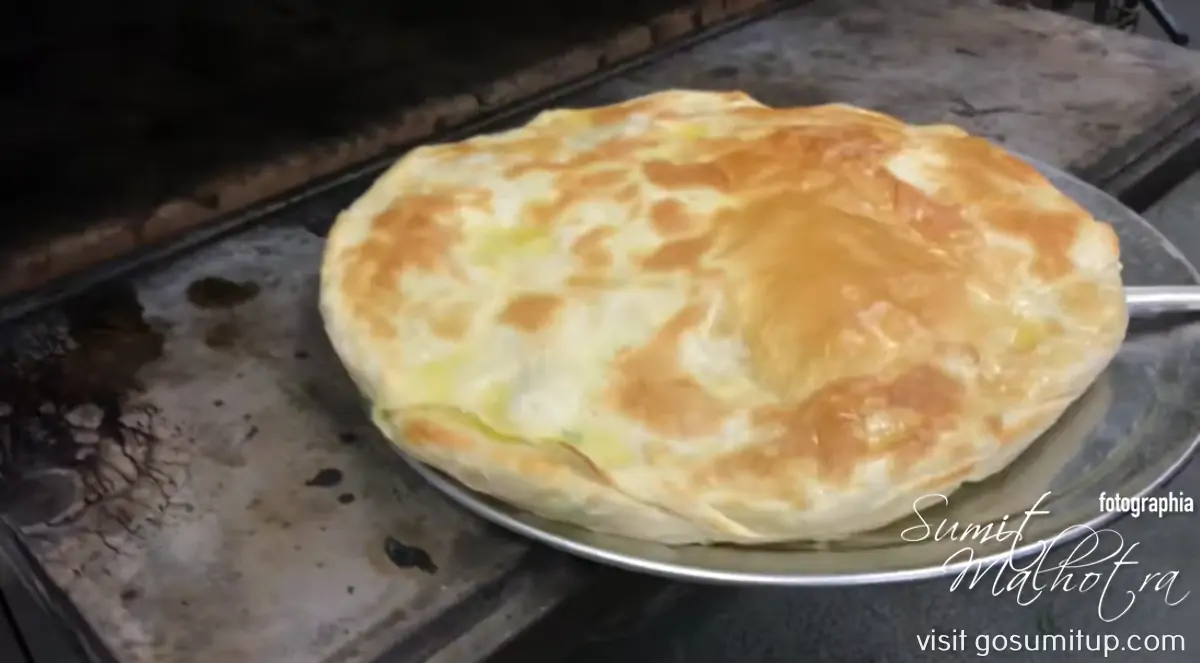 Byrek - coming out of the oven