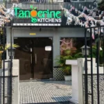 Entrance of the tangerine kitchens
