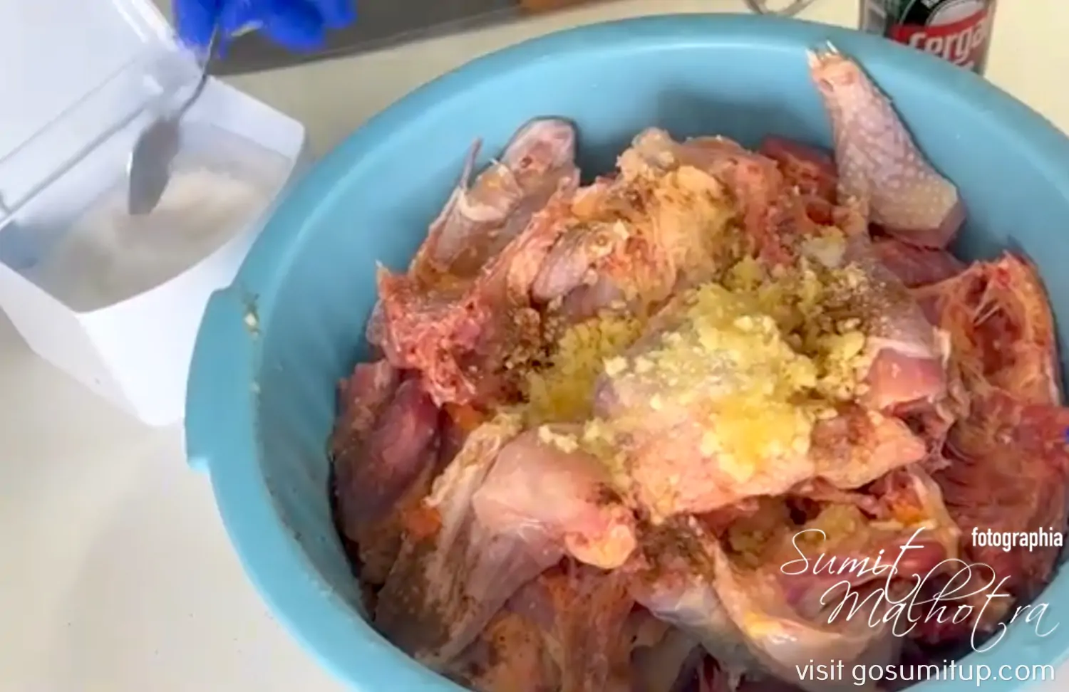 Muamba de galinha - marinated