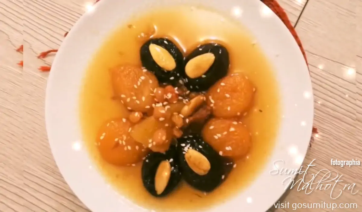 Tajine lham lahlou - fruits Tajine lham lahlou - fruits