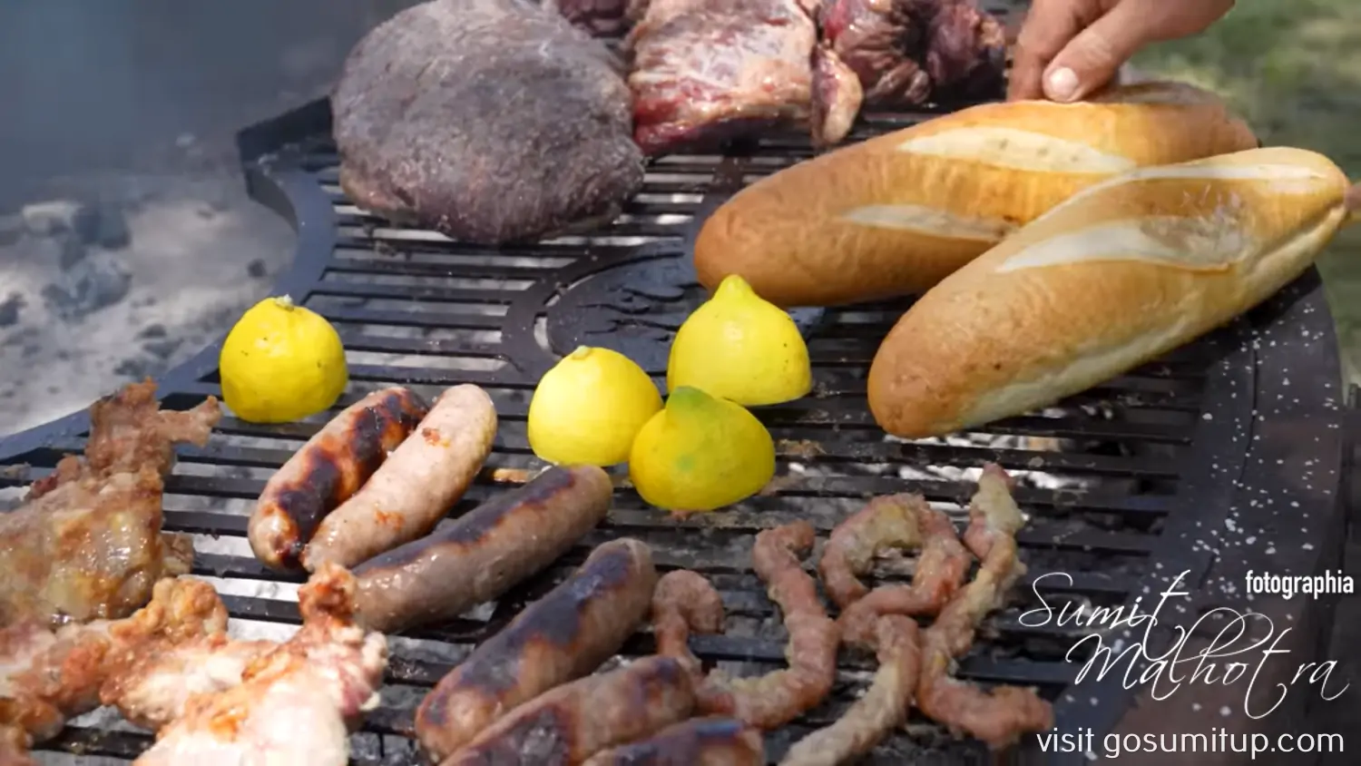 Asado on the grill