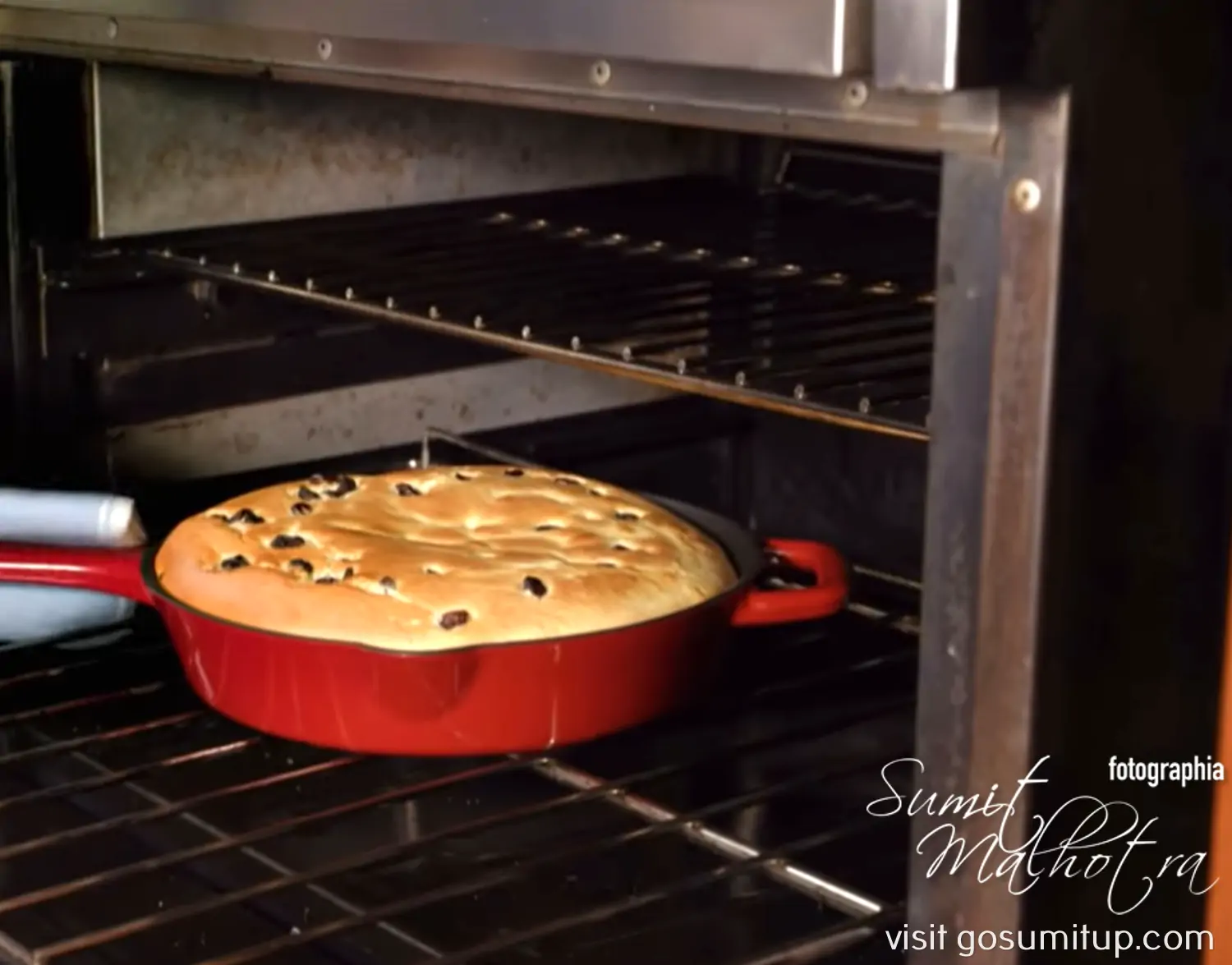 Baked kaiserschmarrn in the oven