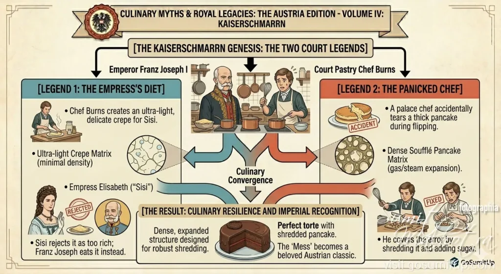 Kaiserschmarrn - story of the emperor's mess