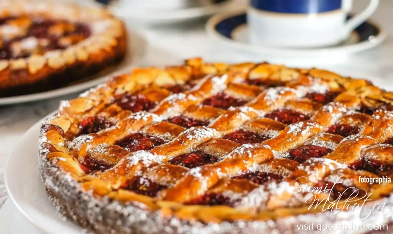 Linzer Torte Ready to be Served