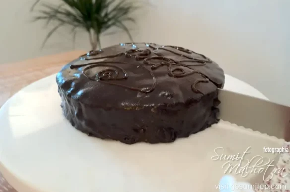 Sacher torte decorated