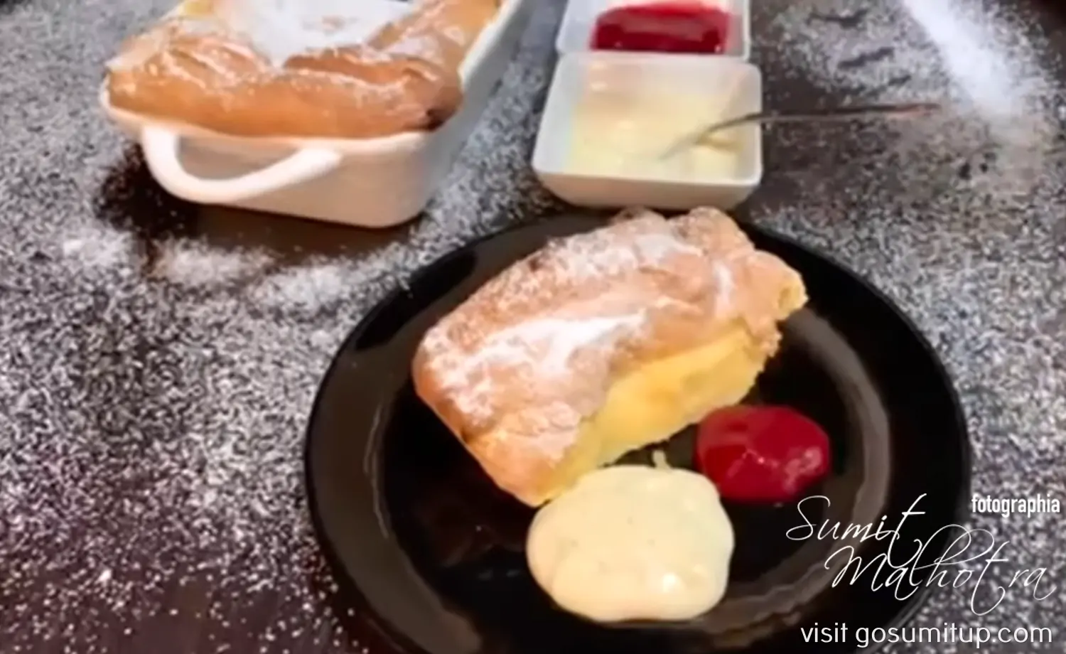 Salzburger nockerln served