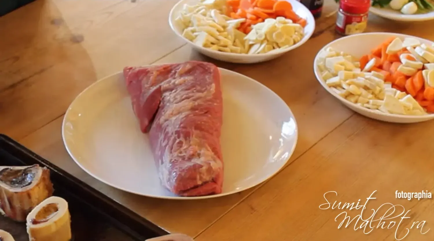 Sirloin rump cap for tafelspitz