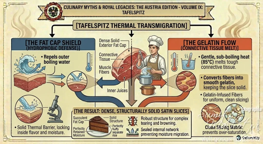 Tafelspitz thermal transmigration