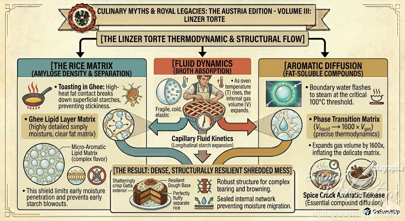The linzer torte thermodynamics & structural flow