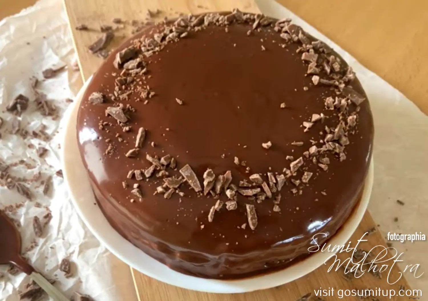 The sacher torte in a personal kitchen