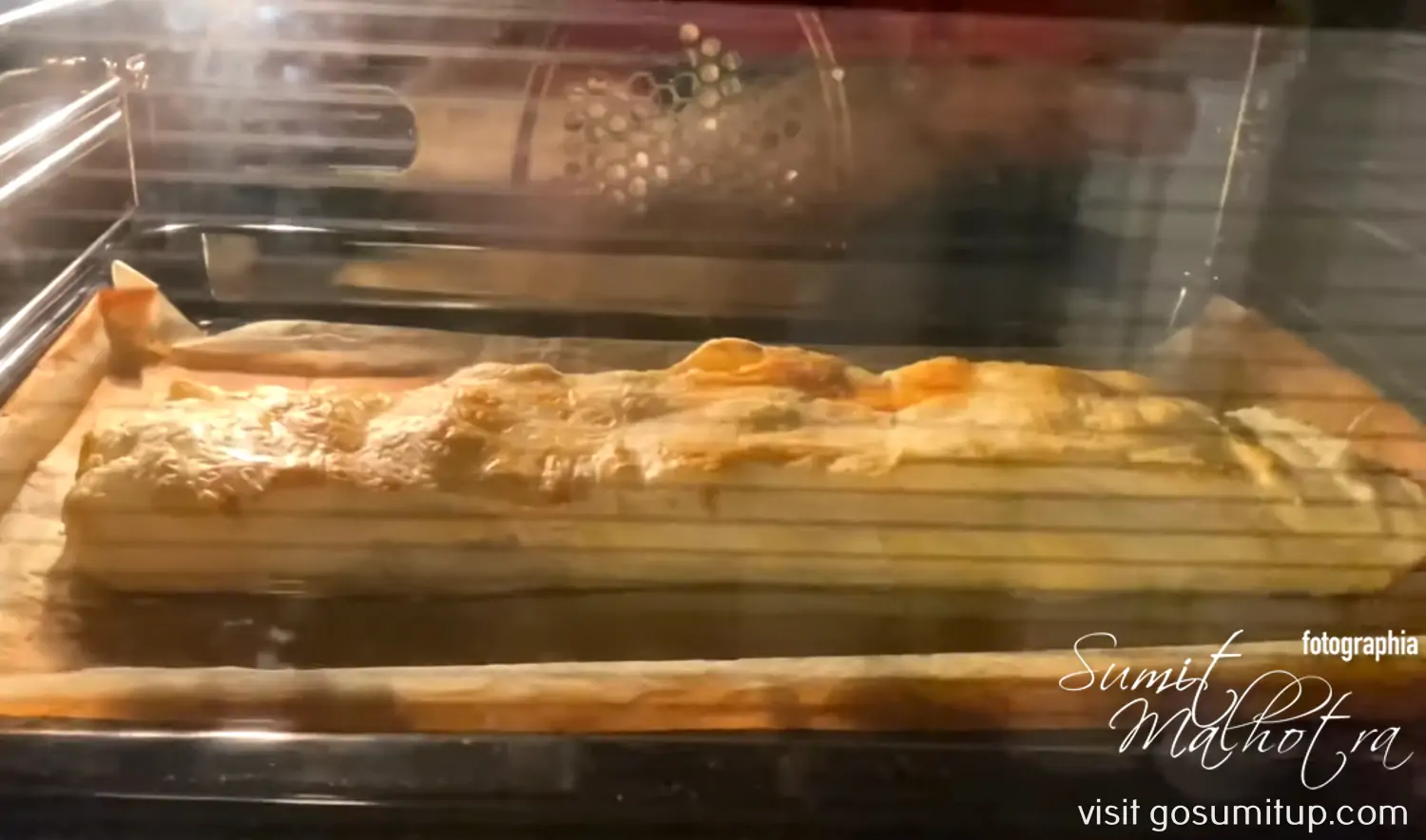 Viennese apfelstrudel baking Viennese apfelstrudel baking