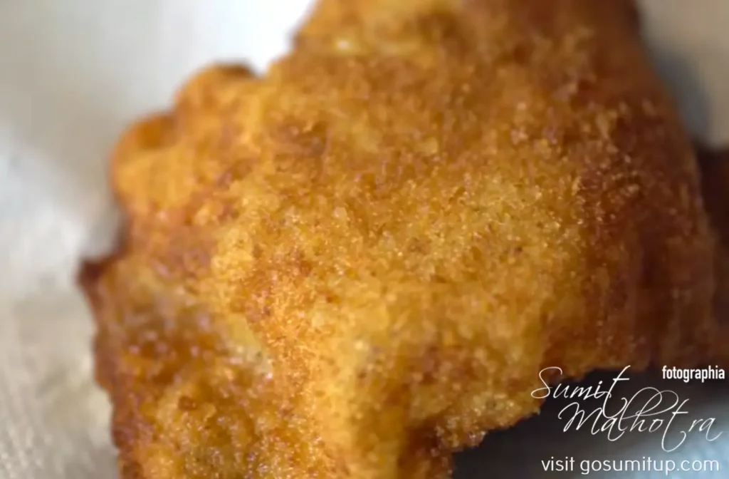 Wiener schnitzel is ready to be plated