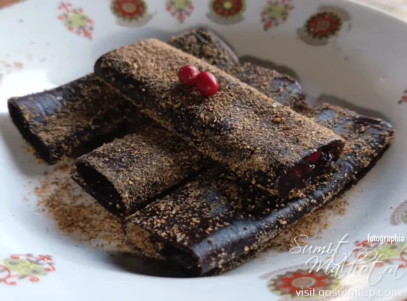 Traditional azerbaijani lavasana | plums fruit leather