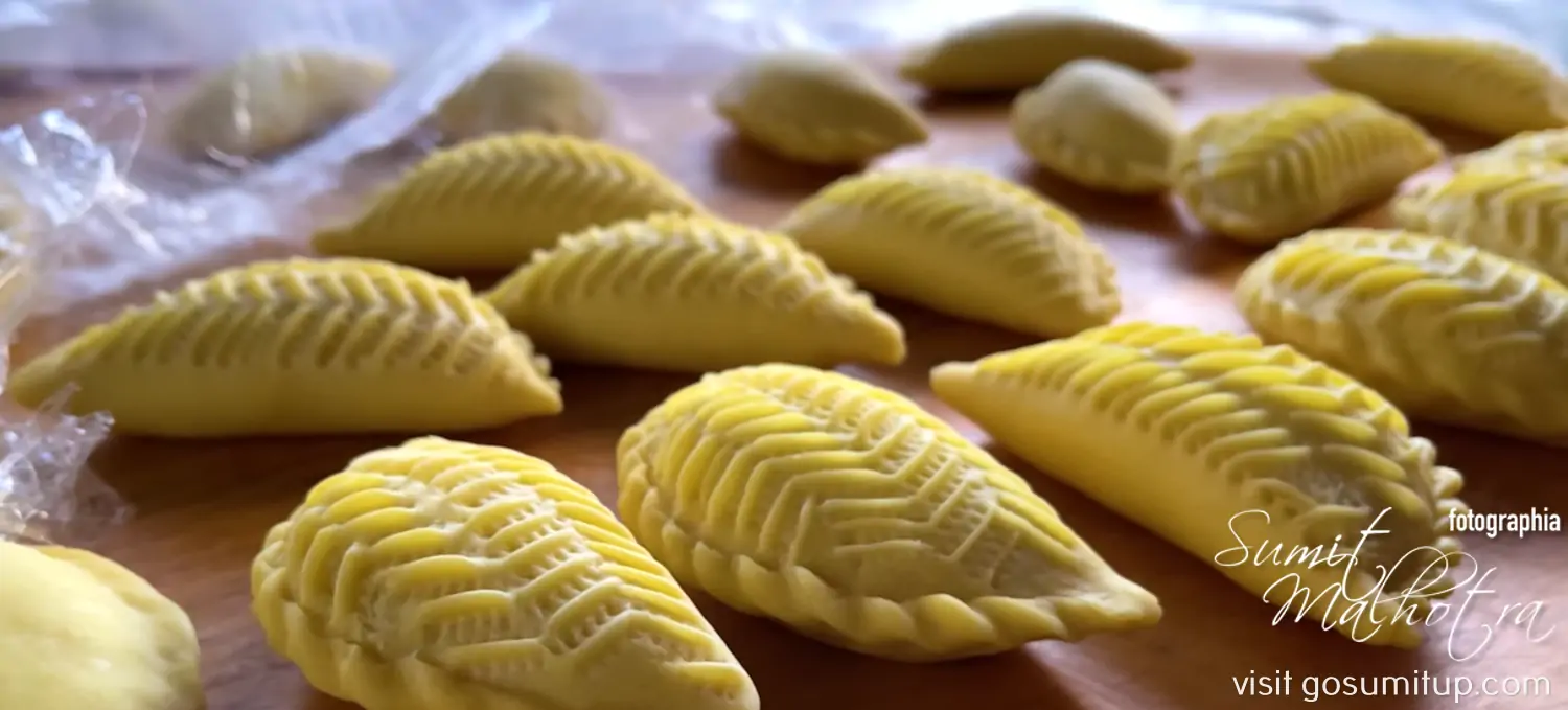 17 traditional shekerbura freshly out of the oven