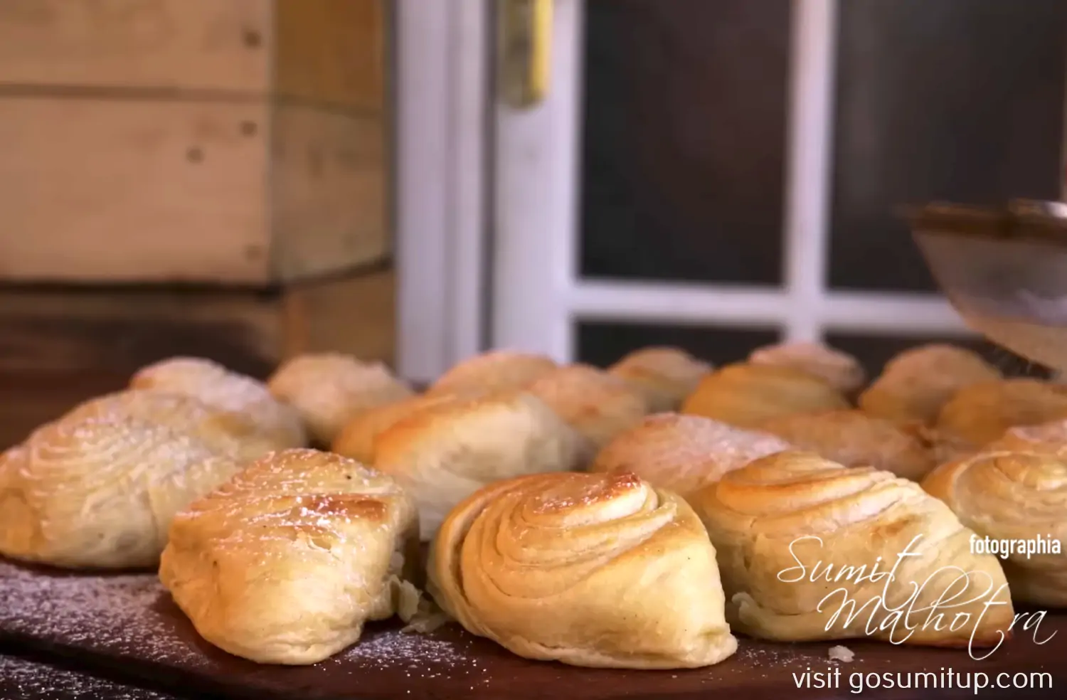 19 remove baked badambura from the oven