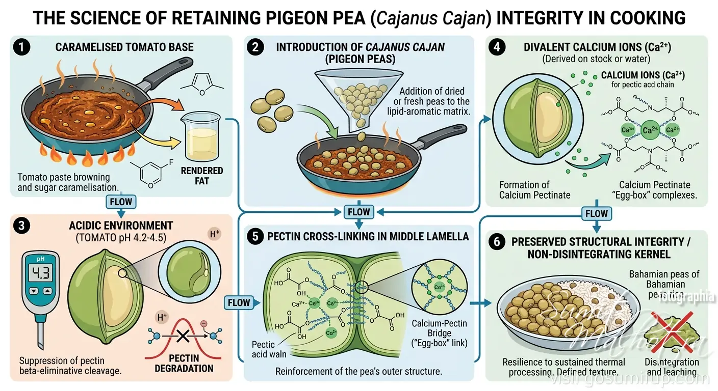 The science of retaining pigeon pea integrity in cooking