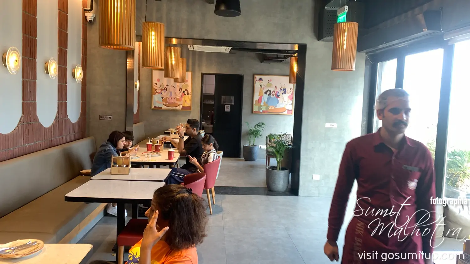 Ground floor seating at nik bakers solan Ground floor seating at nik bakers solan